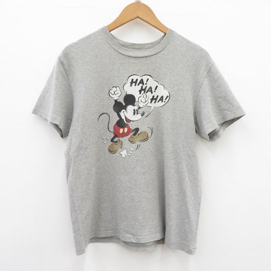 The REAL McCOY'S | ザリアルマッコイズ ミッキープリント 半袖Ｔシャツ グレー サイズ：L【瀬戸大橋店】