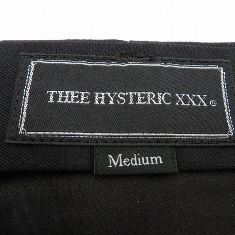 Thee Hysteric XXX | ジィヒステリックトリプルエックス 2タックスラックスパンツ その他ボトムス 06203AP01 ブラック サイズ：M【瀬戸大橋店】