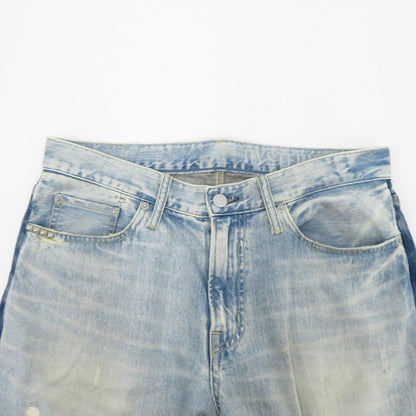 HYSTERIC GLAMOUR | ヒステリックグラマー FBE加工スタッズツートンデニムパンツ デニムパンツ 02172AP08 ブルー【瀬戸大橋店】