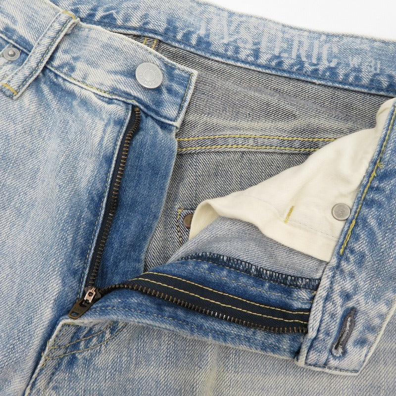 HYSTERIC GLAMOUR | ヒステリックグラマー FBE加工スタッズツートンデニムパンツ デニムパンツ 02172AP08 ブルー【瀬戸大橋店】