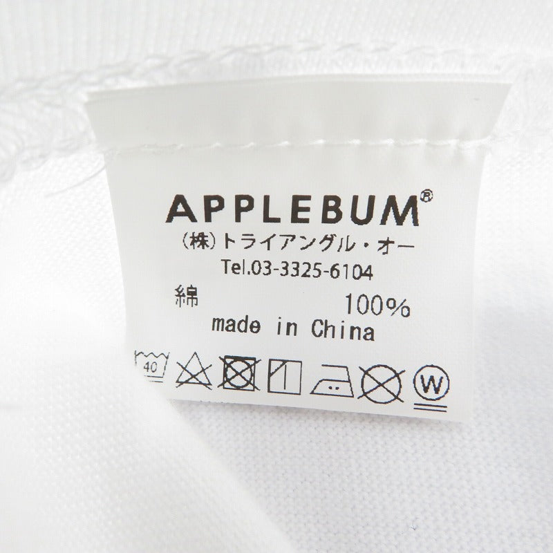 APPLE BUM | アップルバム 'WORM (Red Head)'??T-shirt 半袖Ｔシャツ ホワイト サイズ：S【瀬戸大橋店】
