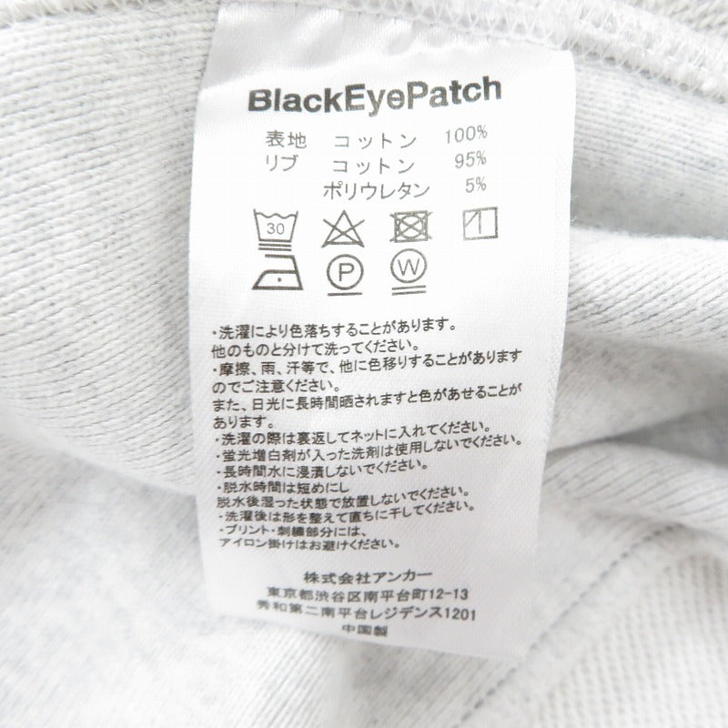 BlackEyePatch | ブラックアイパッチ スウェット グレー サイズ：XL【瀬戸大橋店】