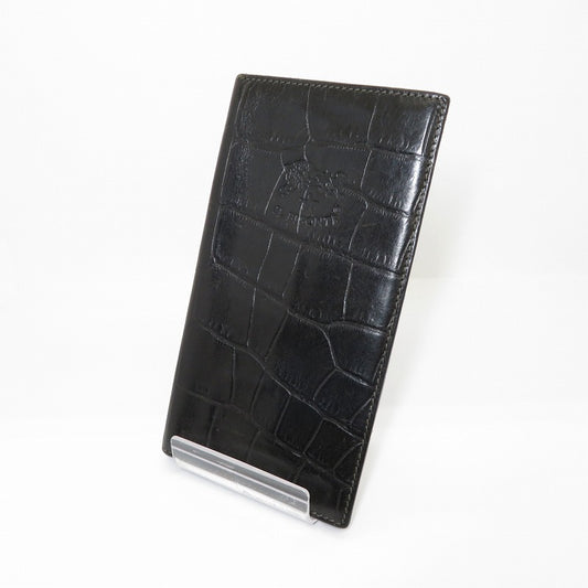 IL BISONTE | イルビゾンテ 型押しロングウォレット 長財布 5402306040 ブラック【瀬戸大橋店】