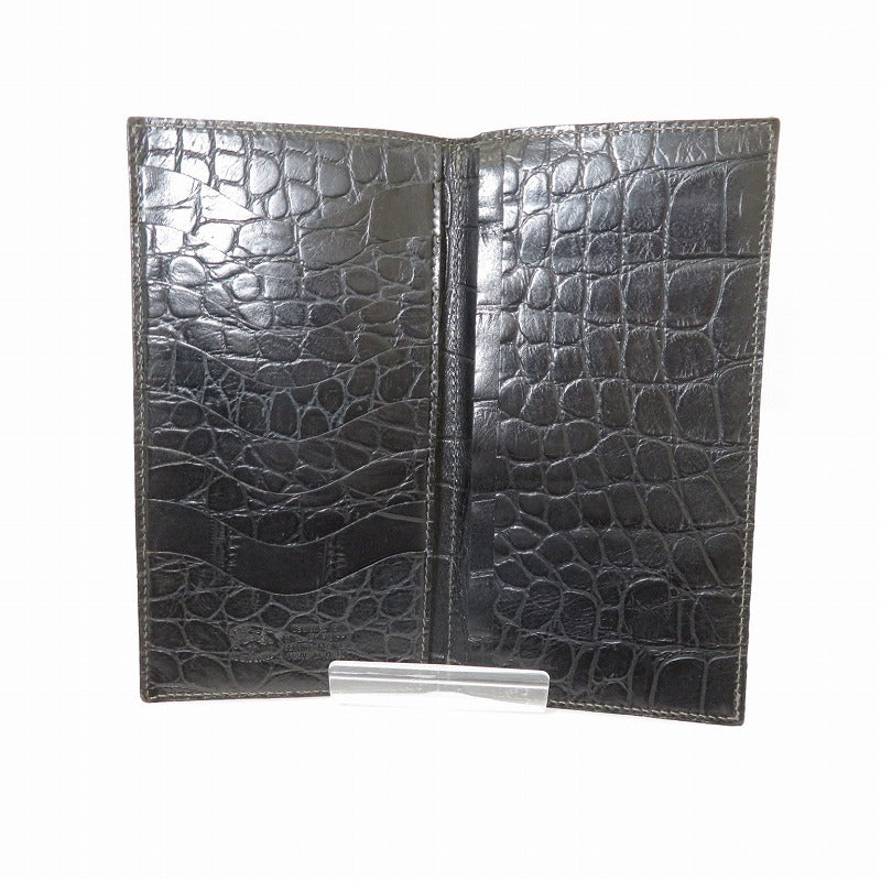 IL BISONTE | イルビゾンテ 型押しロングウォレット 長財布 5402306040 ブラック【瀬戸大橋店】