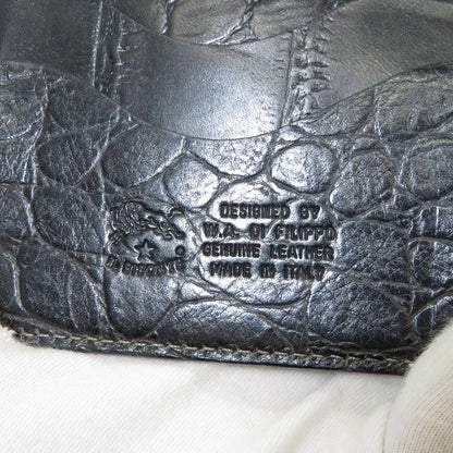 IL BISONTE | イルビゾンテ 型押しロングウォレット 長財布 5402306040 ブラック【瀬戸大橋店】
