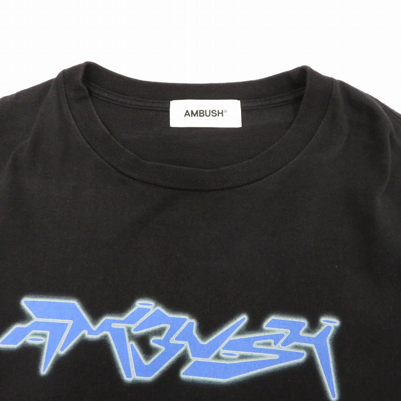 AMBUSH | アンブッシュ 半袖Ｔシャツ 12114415 ブラック サイズ：M【瀬戸大橋店】