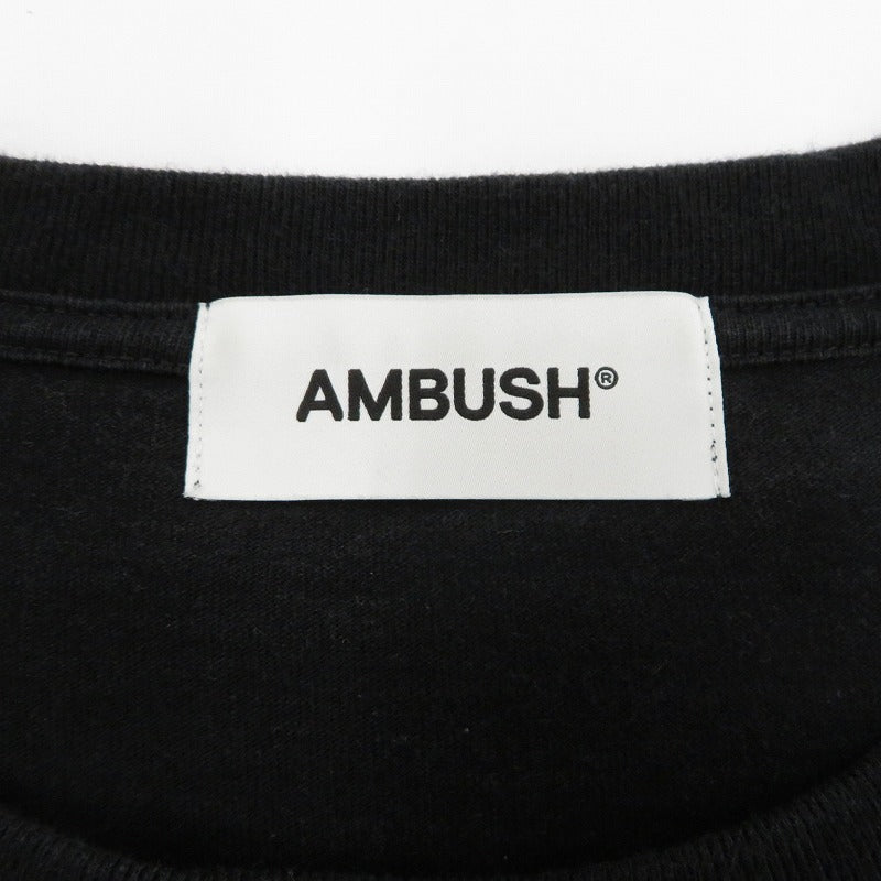 AMBUSH | アンブッシュ 半袖Ｔシャツ 12114415 ブラック サイズ：M【瀬戸大橋店】