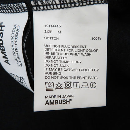 AMBUSH | アンブッシュ 半袖Ｔシャツ 12114415 ブラック サイズ：M【瀬戸大橋店】
