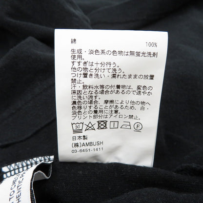AMBUSH | アンブッシュ 半袖Ｔシャツ 12114415 ブラック サイズ：M【瀬戸大橋店】