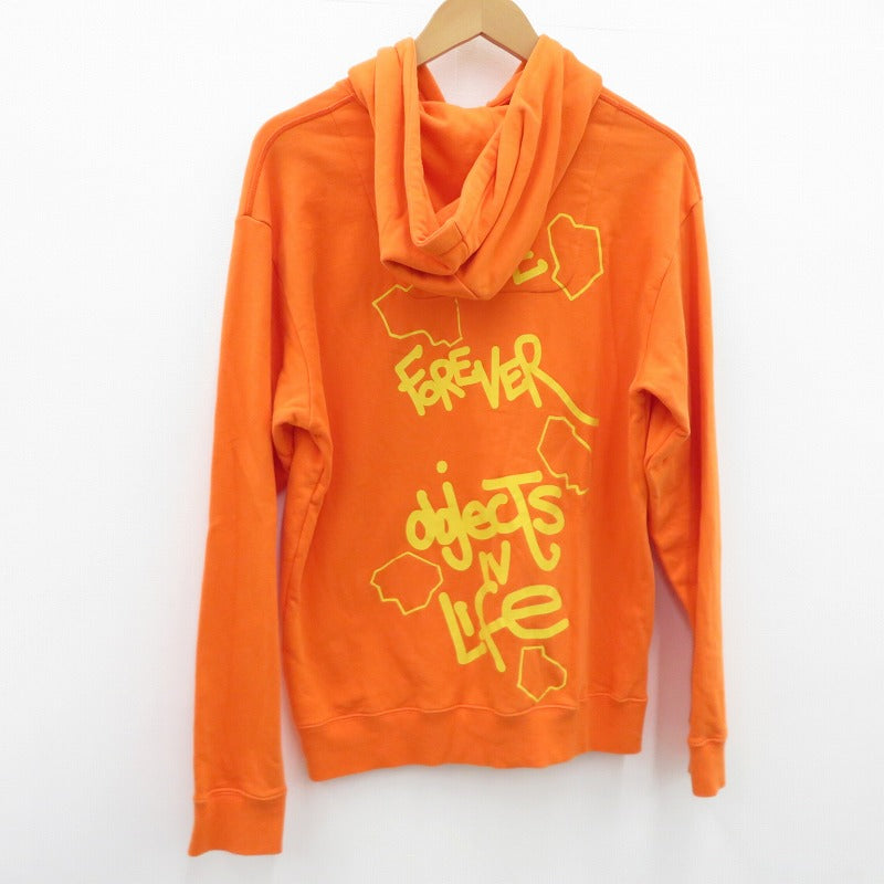 OBJECTS IV LIFE Continuity print hoodie パーカー オレンジ【瀬戸大橋店】