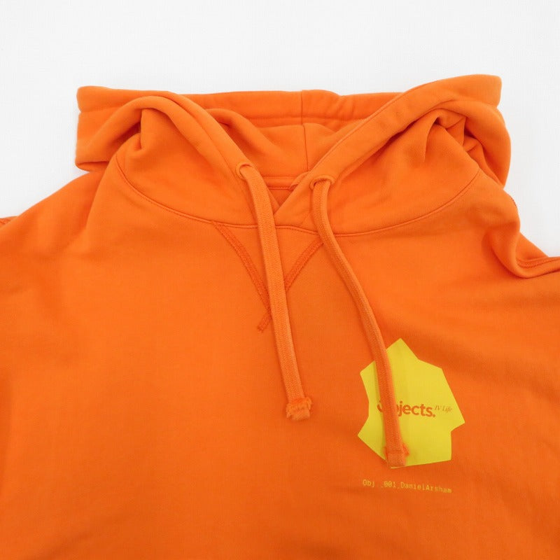 OBJECTS IV LIFE Continuity print hoodie パーカー オレンジ【瀬戸大橋店】
