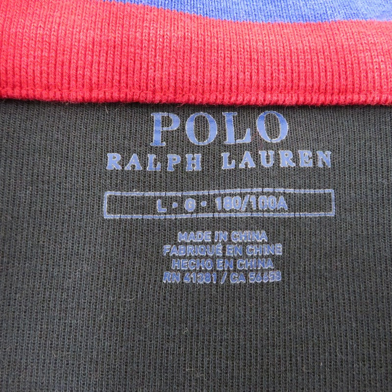 POLO RALPH LAUREN | ポロ・ラルフローレン ハーフジップスウェット ジャージ 02000001436 ブラック サイズ：L【瀬戸大橋店】