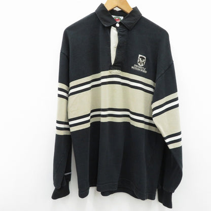 BARBARIAN RUGBY WEAR | バーバリアンラグビーウェア ポロシャツ ブラック サイズ：XL【瀬戸大橋店】