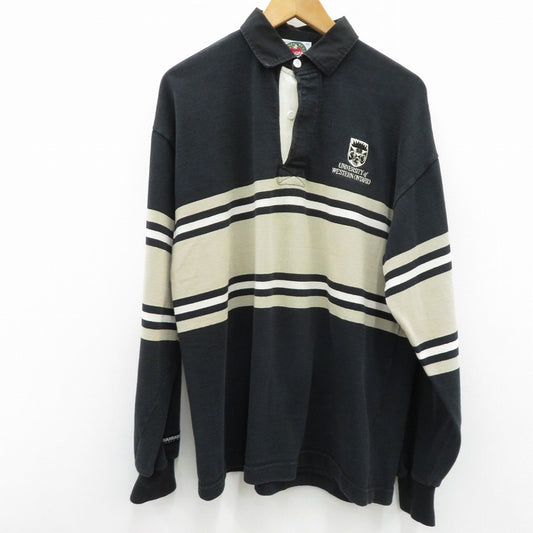 BARBARIAN RUGBY WEAR | バーバリアンラグビーウェア ポロシャツ ブラック サイズ：XL【瀬戸大橋店】