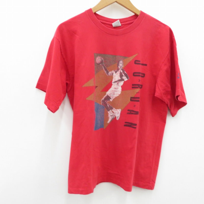 VINTAGE衣料 | ヴィンテージイリョウ 銀タグ/マイケルジョーダンTEE 半袖Ｔシャツ レッド サイズ：M【瀬戸大橋店】