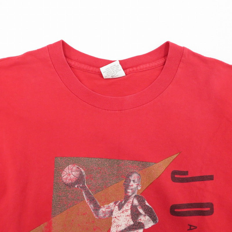 VINTAGE衣料 | ヴィンテージイリョウ 銀タグ/マイケルジョーダンTEE 半袖Ｔシャツ レッド サイズ：M【瀬戸大橋店】