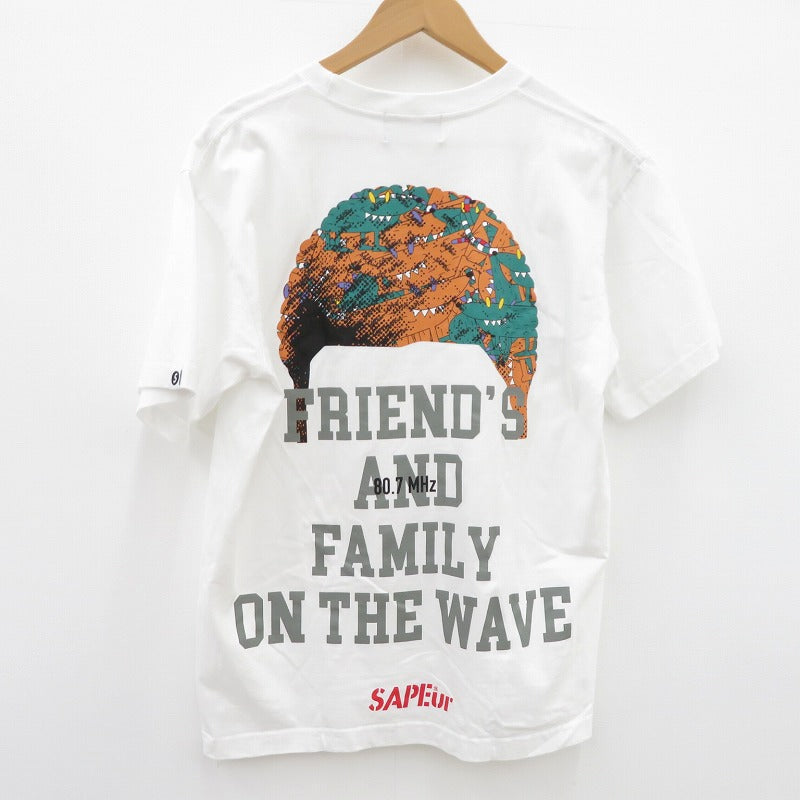 SAPEur | サプール FRIEND'S AND FAMILY Tシャツ 半袖Ｔシャツ ホワイト サイズ：M【瀬戸大橋店】