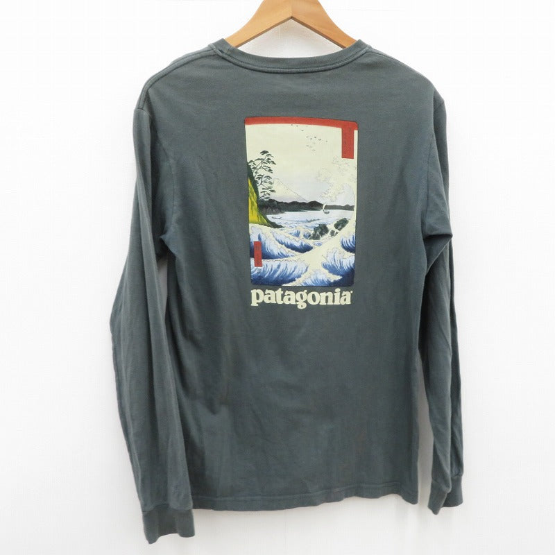 patagonia | パタゴニア 葛飾北斎 富嶽三十六景 長袖Ｔシャツ グリーン サイズ：S【瀬戸大橋店】