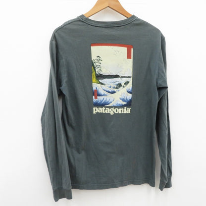 patagonia | パタゴニア 葛飾北斎 富嶽三十六景 長袖Ｔシャツ グリーン サイズ：S【瀬戸大橋店】