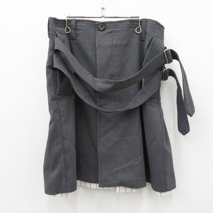 Belted Suit Skirt スカート NUSS25SKI001 グレー サイズ：2【瀬戸大橋店】