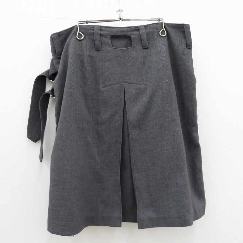 Belted Suit Skirt スカート NUSS25SKI001 グレー サイズ：2【瀬戸大橋店】