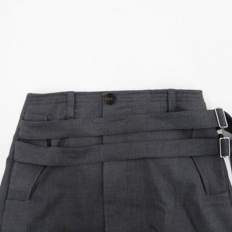 Belted Suit Skirt スカート NUSS25SKI001 グレー サイズ：2【瀬戸大橋店】
