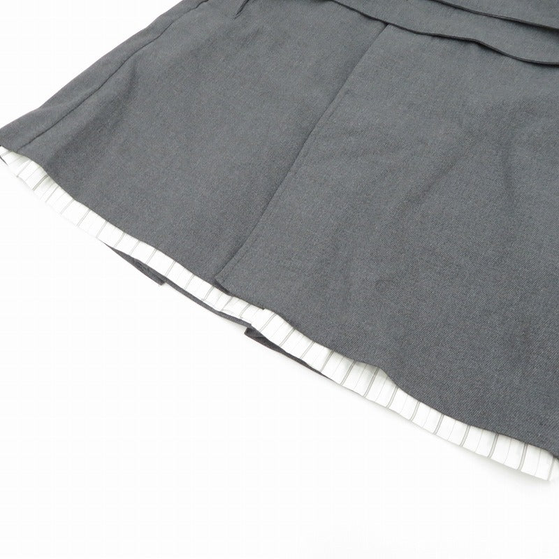 Belted Suit Skirt スカート NUSS25SKI001 グレー サイズ：2【瀬戸大橋店】