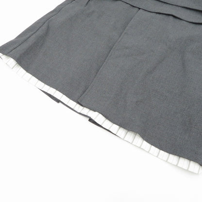 Belted Suit Skirt スカート NUSS25SKI001 グレー サイズ：2【瀬戸大橋店】