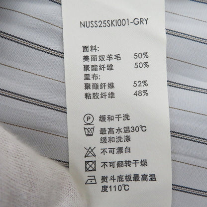 Belted Suit Skirt スカート NUSS25SKI001 グレー サイズ：2【瀬戸大橋店】