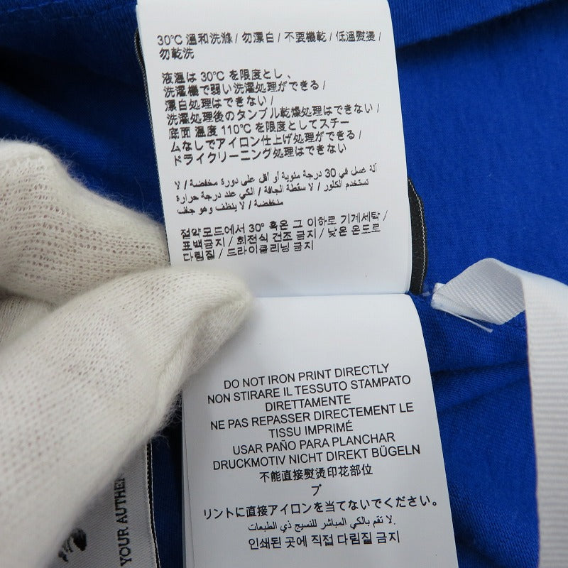 OFF-WHITE | オフホワイト TECH MARKER OVERSIZE JERSEY L/S TEE 長袖Ｔシャツ OMAB022S21JER005 ブルー サイズ：S【瀬戸大橋店】