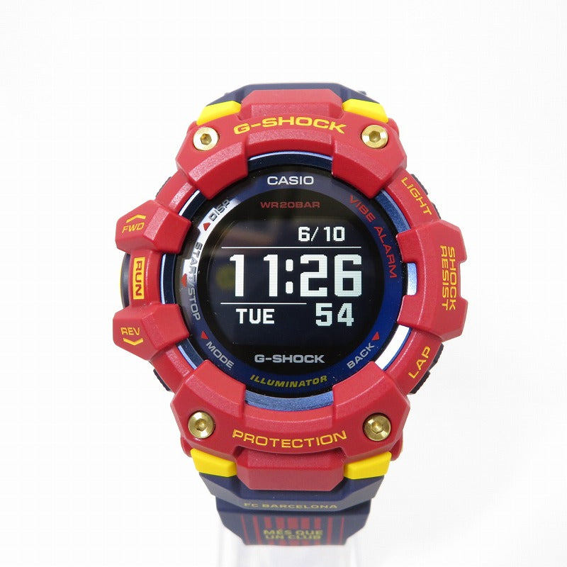 G-SHOCK | ジーショック G-SQUAD×FCバルセロナ Matchday 腕時計 GBD-100BAR-4JR レッド【瀬戸大橋店】