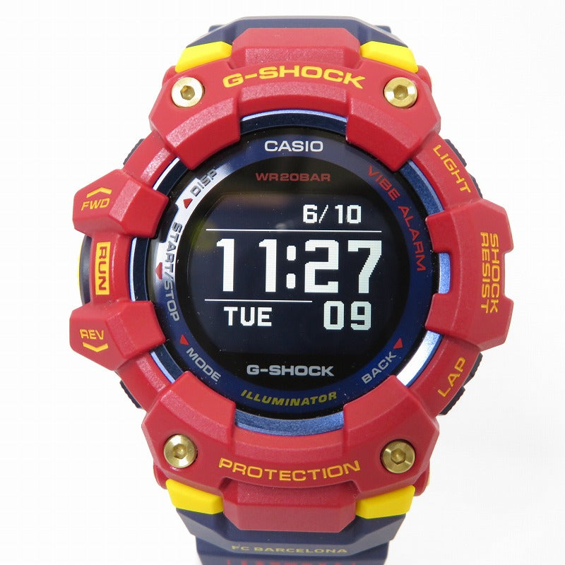 G-SHOCK | ジーショック G-SQUAD×FCバルセロナ Matchday 腕時計 GBD-100BAR-4JR レッド【瀬戸大橋店】