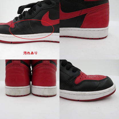 NIKE | ナイキ Air Jordan 1 Retro High OG 'Bred/Banned' スニーカー 555088-001 エアジョーダン レッド 27cm【瀬戸大橋店】