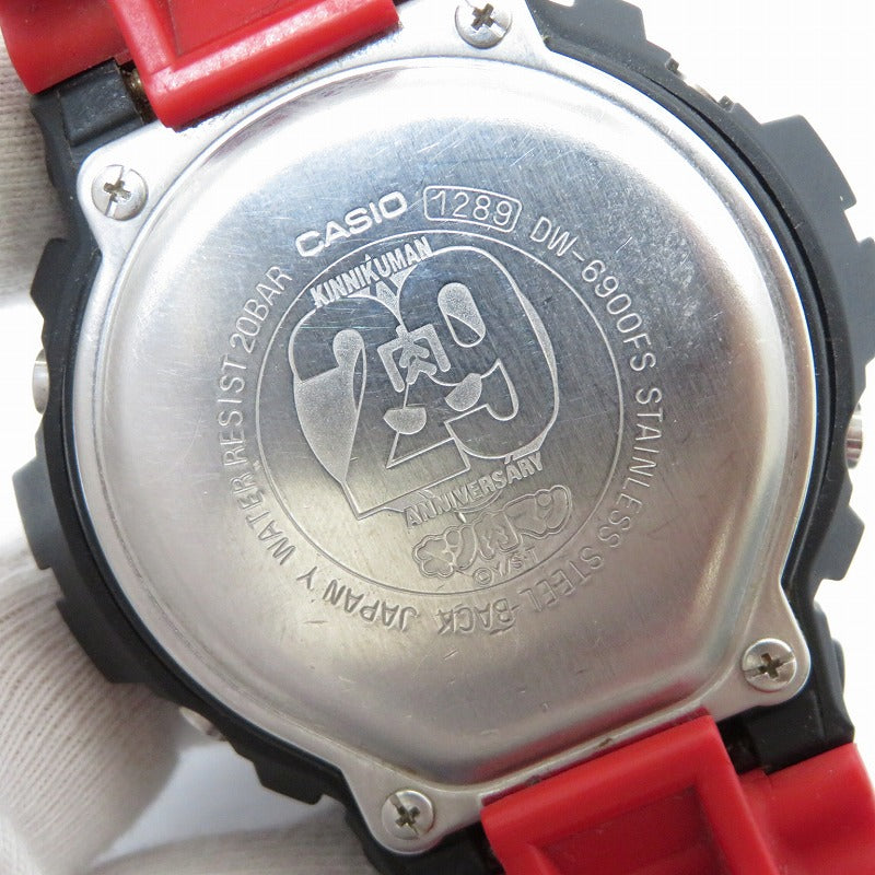 G-SHOCK | ジーショック ×キン肉マン29周年 腕時計 DW-6900FS レッド【瀬戸大橋店】