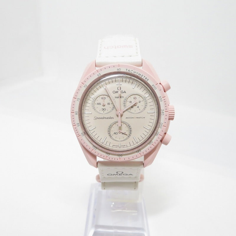 OMEGA | オメガ ×Swatch MISSION TO VENUS 腕時計 SO33P100 ピンク【瀬戸大橋店】