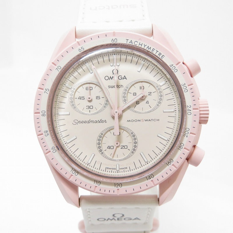 OMEGA | オメガ ×Swatch MISSION TO VENUS 腕時計 SO33P100 ピンク【瀬戸大橋店】