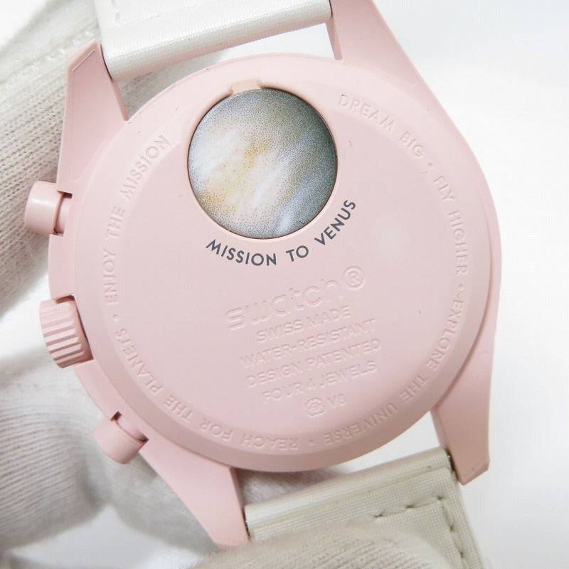 OMEGA | オメガ ×Swatch MISSION TO VENUS 腕時計 SO33P100 ピンク【瀬戸大橋店】