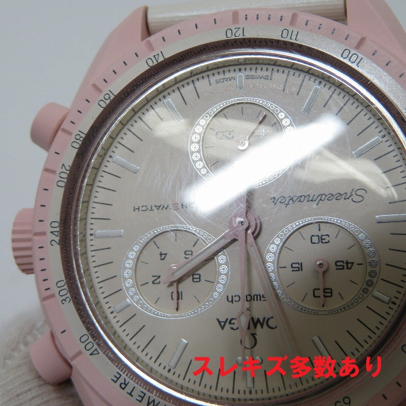 OMEGA | オメガ ×Swatch MISSION TO VENUS 腕時計 SO33P100 ピンク【瀬戸大橋店】