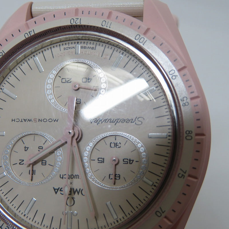 OMEGA | オメガ ×Swatch MISSION TO VENUS 腕時計 SO33P100 ピンク【瀬戸大橋店】
