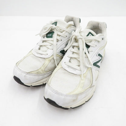 NEW BALANCE | ニューバランス 990V4 'White/Green' スニーカー U990TC4 ホワイト 27cm【瀬戸大橋店】