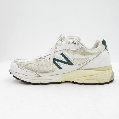 NEW BALANCE | ニューバランス 990V4 'White/Green' スニーカー U990TC4 ホワイト 27cm【瀬戸大橋店】