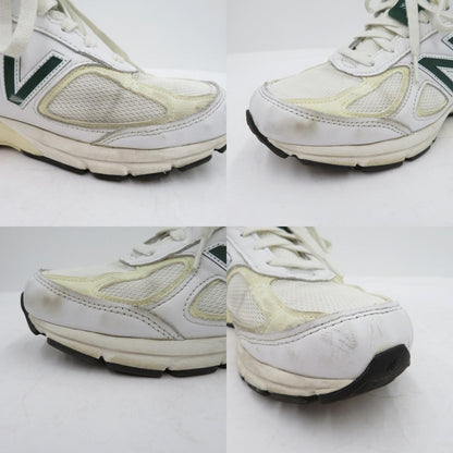 NEW BALANCE | ニューバランス 990V4 'White/Green' スニーカー U990TC4 ホワイト 27cm【瀬戸大橋店】