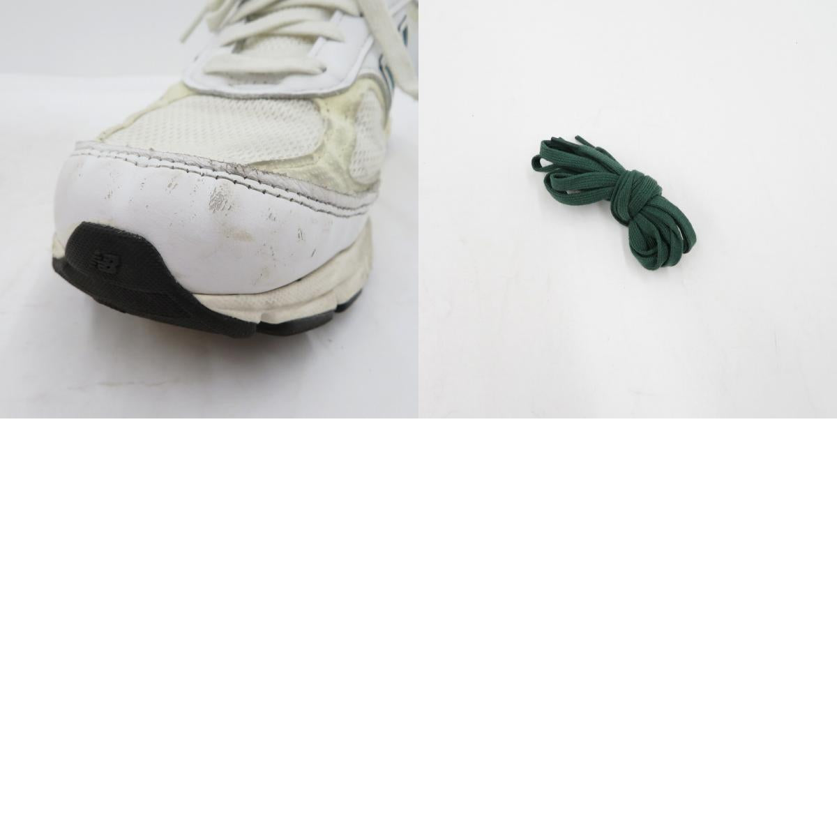 NEW BALANCE | ニューバランス 990V4 'White/Green' スニーカー U990TC4 ホワイト 27cm【瀬戸大橋店】