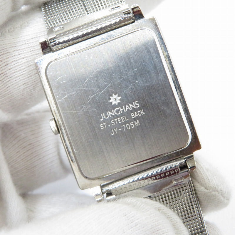 JUNGHANS | ユンハンス スクエア・白文字盤 腕時計 JY-705M シルバー【瀬戸大橋店】