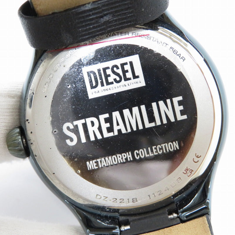 DIESEL | ディーゼル STREAMLINE 腕時計 DZ2218 ブラック【瀬戸大橋店】