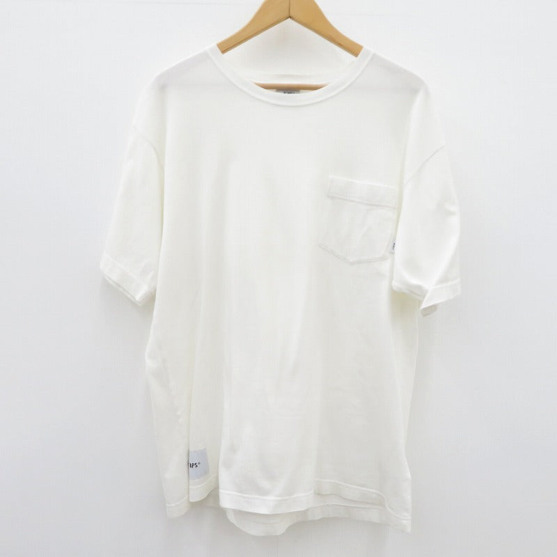 W)TAPS | ダブルタップス BLANC SS 02 / TEE.COTTON 半袖Ｔシャツ 201ATDT-CSM03 ホワイト サイズ：1【瀬戸大橋店】