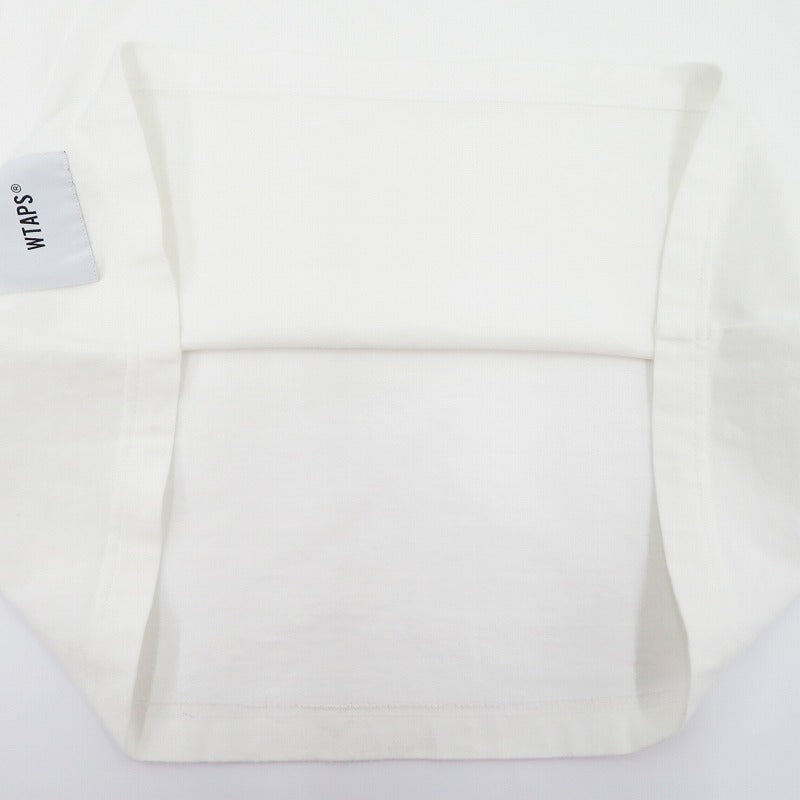 W)TAPS | ダブルタップス BLANC SS 02 / TEE.COTTON 半袖Ｔシャツ 201ATDT-CSM03 ホワイト サイズ：1【瀬戸大橋店】
