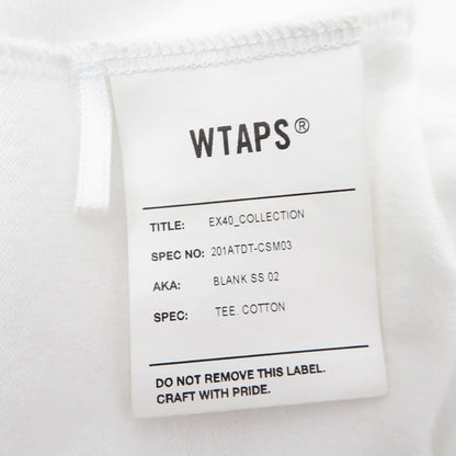 W)TAPS | ダブルタップス BLANC SS 02 / TEE.COTTON 半袖Ｔシャツ 201ATDT-CSM03 ホワイト サイズ：1【瀬戸大橋店】