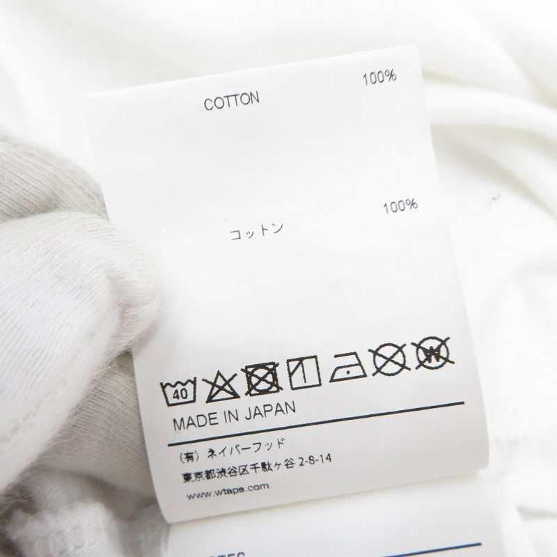 W)TAPS | ダブルタップス BLANC SS 02 / TEE.COTTON 半袖Ｔシャツ 201ATDT-CSM03 ホワイト サイズ：1【瀬戸大橋店】