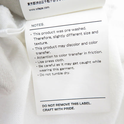 W)TAPS | ダブルタップス BLANC SS 02 / TEE.COTTON 半袖Ｔシャツ 201ATDT-CSM03 ホワイト サイズ：1【瀬戸大橋店】